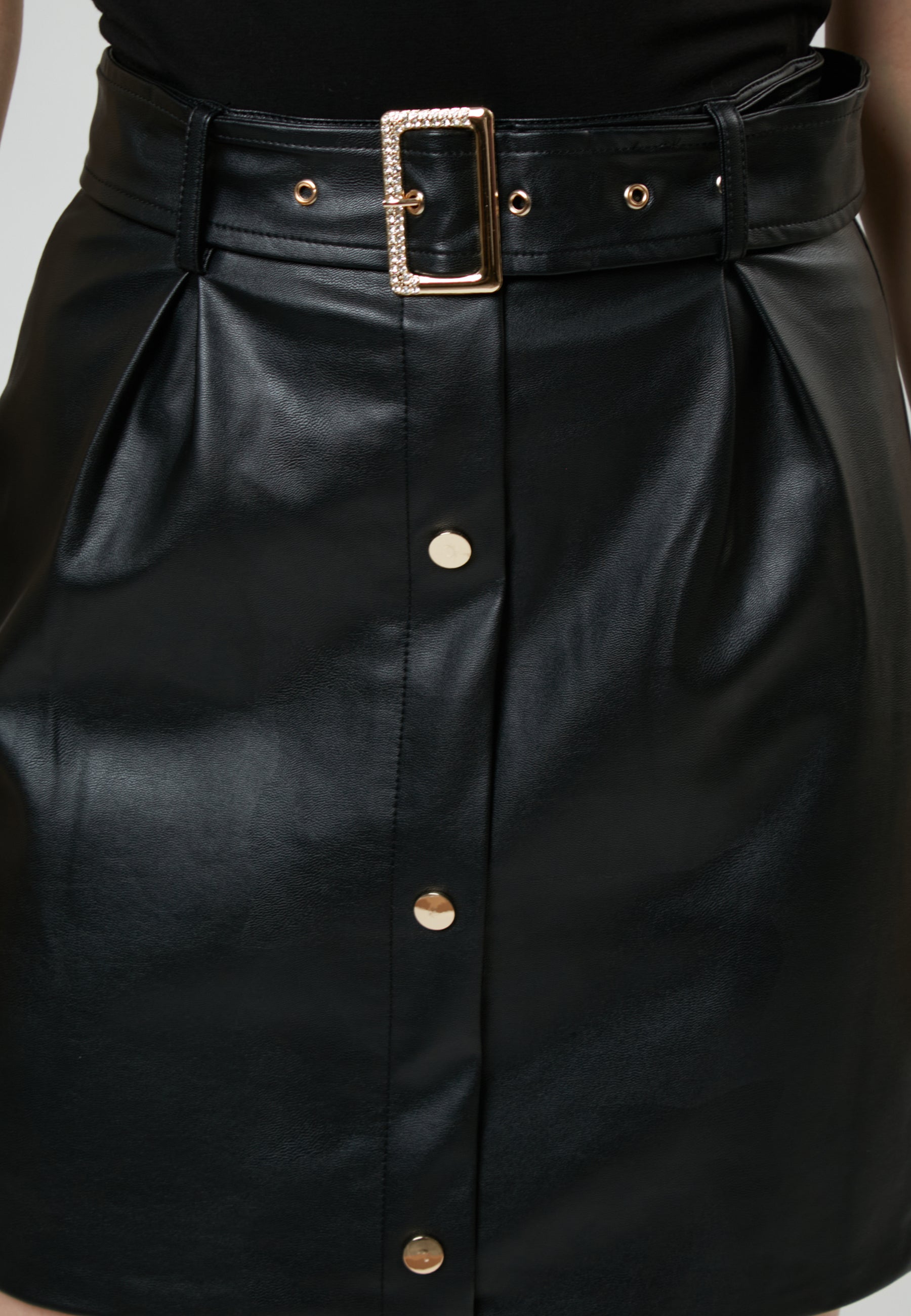 FAUX LEATHER SKIRT Z2873